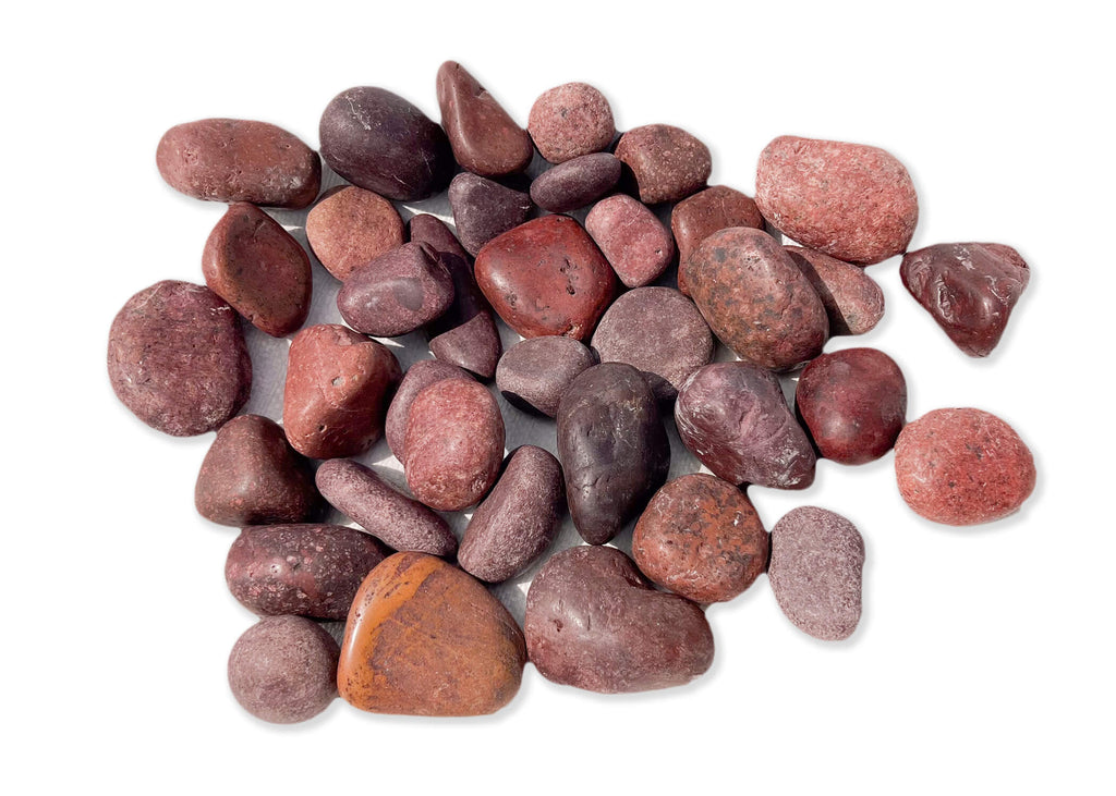 Red Polished Pebbles: Plants, Fish Tanks, Succulents, Decor - Indoor & Outdoor