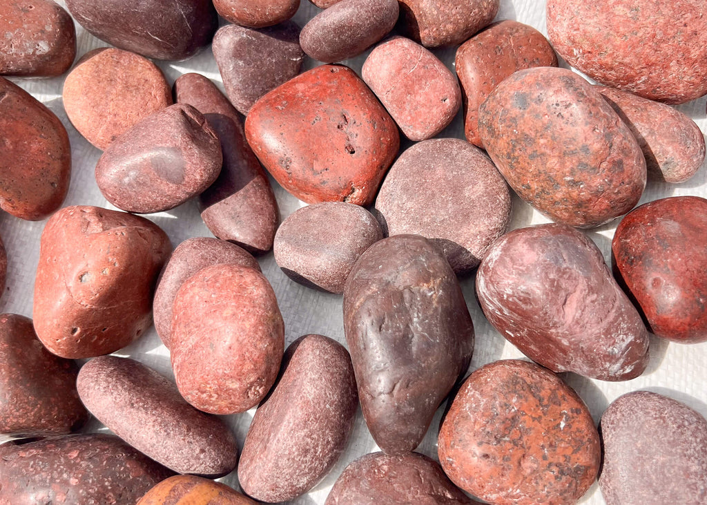 Red Polished Pebbles: Plants, Fish Tanks, Succulents, Decor - Indoor & Outdoor